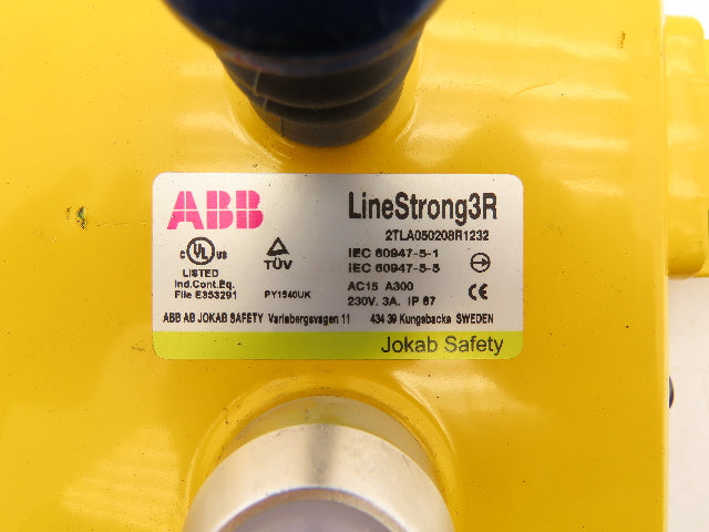ABB Jokab Safety LineStrong3R Rope Pull Grab Cable Switch E-Stop 2TLA050208R1232