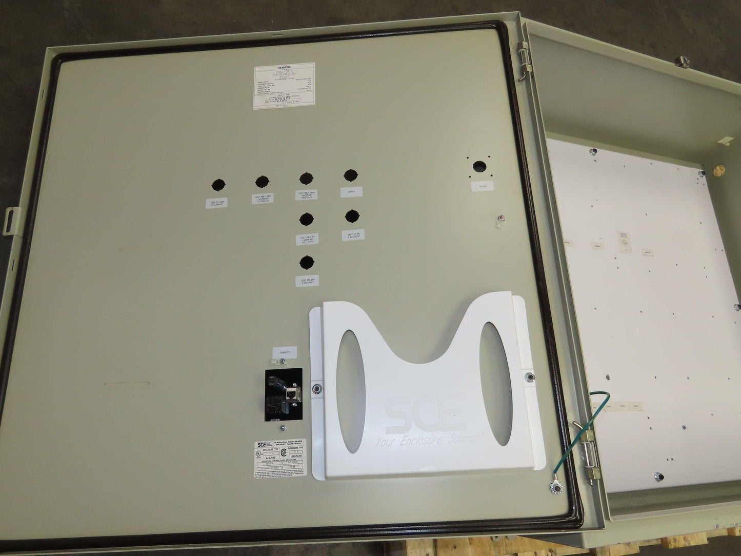 Saginaw Electrical Enclosure Control Panel 36x36x12" NEMA 12 Wall Mount