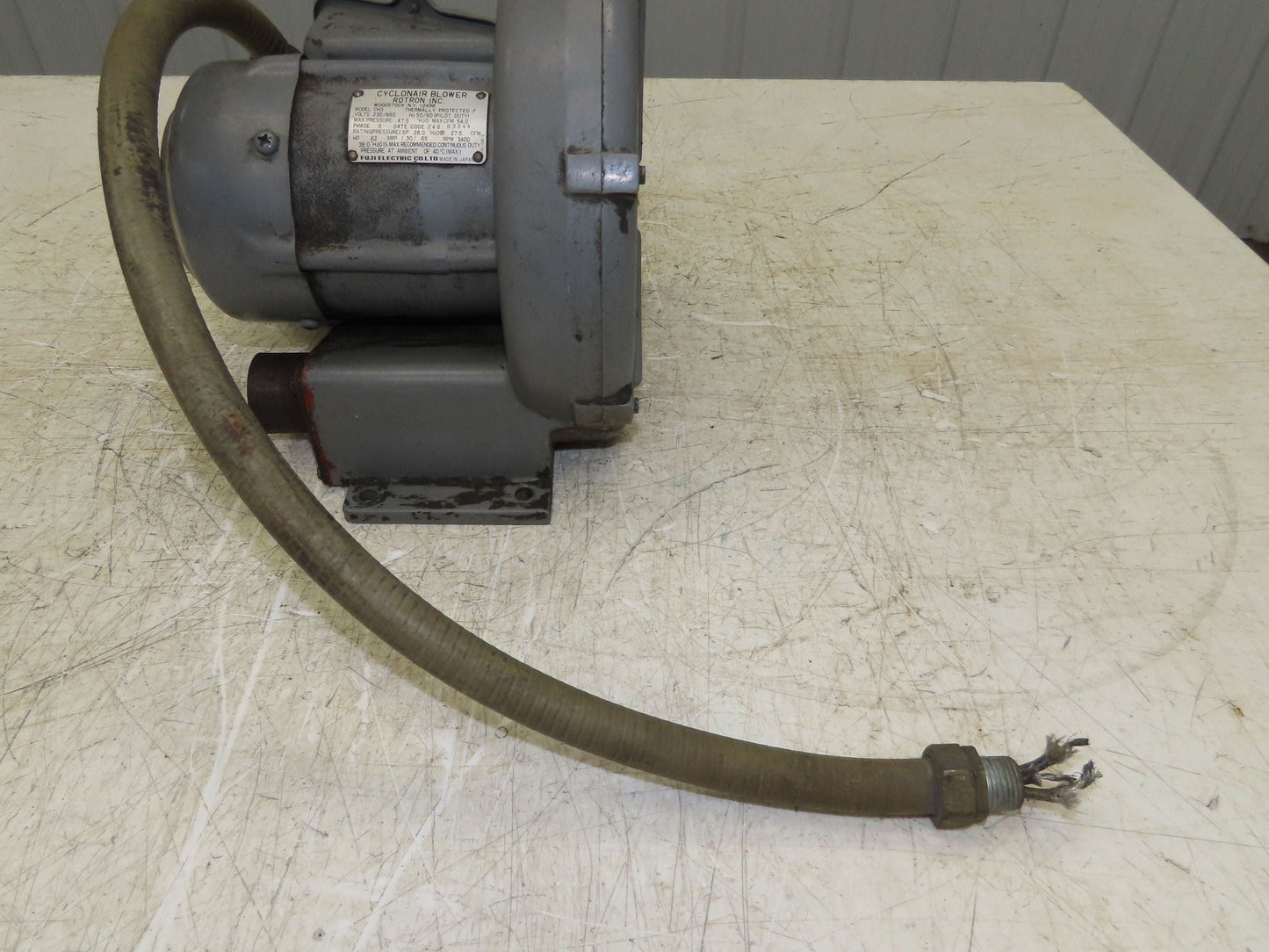 Cyclonair Rotron CH3 Regenerative Blower 54 CFM 1/2Hp 230/460V 3PH 1-3/4"