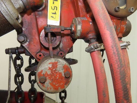 Chicago Pneumatic 1/2 Ton 1000Lb Power Vane Air Chain Hoist 10' 8" Lift Pendant