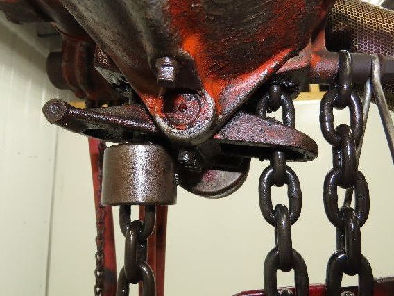 Chicago Pneumatic 1/2 Ton 1000Lb Power Vane Air Chain Hoist 10' 8" Lift Pendant