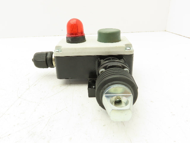 Siemens 38E7 140-1BD00-0A80 Rope Pull Grab Cable Switch E-Stop Spring Return