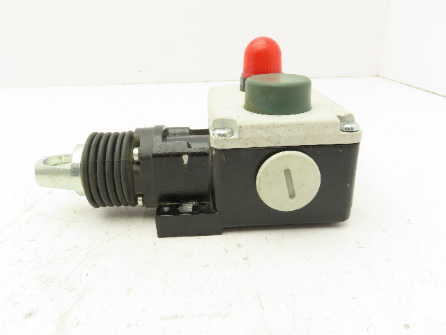 Siemens 38E7 140-1BD00-0A80 Rope Pull Grab Cable Switch E-Stop Spring Return