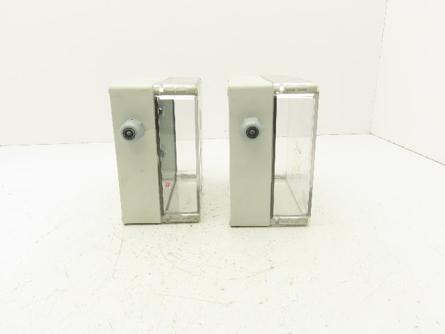 Hoffman 181810PCECC Polycarbonate Terminal Box 168.5x92mm Clear Cover Lot of 2