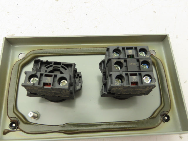 SCE-2PBI Pushbutton Control Station Enclosure Start/Stop 2-Button Box Lot of 2