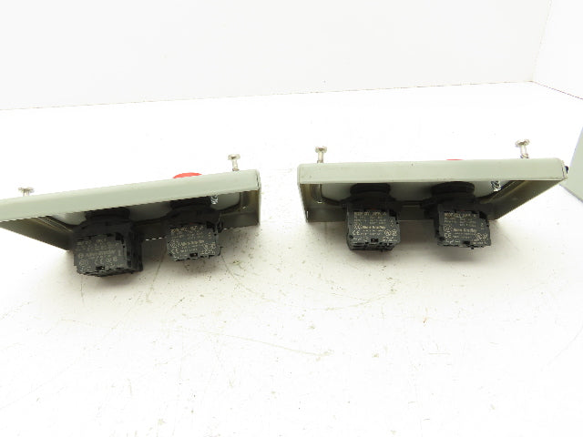 SCE-2PBI Pushbutton Control Station Enclosure Start/Stop 2-Button Box Lot of 2