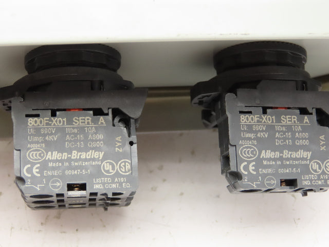 SCE-2PBI Pushbutton Control Station Enclosure Start/Stop 2-Button Box Lot of 2