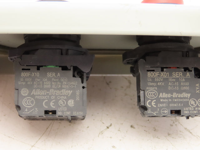 SCE-2PBI Pushbutton Control Station Enclosure Start/Stop 2-Button Box Lot of 2