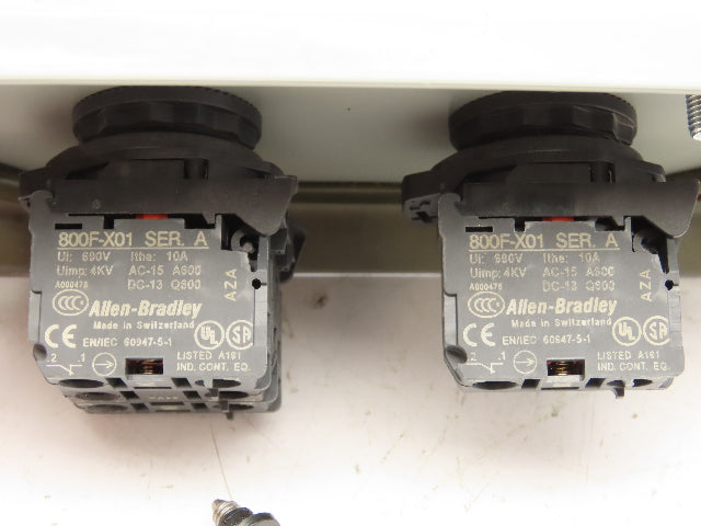 SCE-2PBI Pushbutton Control Station Enclosure Start/Stop 2-Button Box Lot of 2