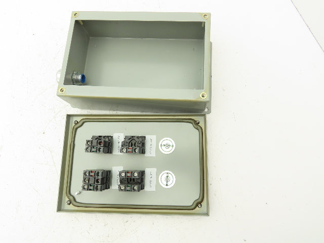 SCE-6PBI Pushbutton Control Station Enclosure Start/Stop/Reset 6-Button Box