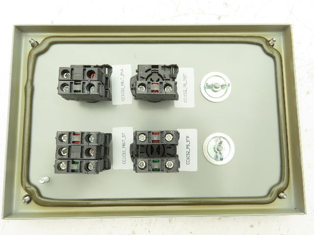 SCE-6PBI Pushbutton Control Station Enclosure Start/Stop/Reset 6-Button Box
