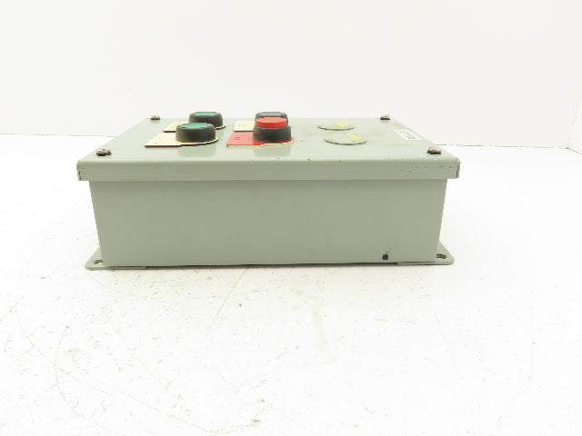 SCE-6PBI Pushbutton Control Station Enclosure Start/Stop/Reset 6-Button Box