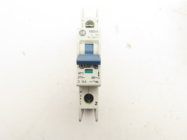 Allen Bradley 1489-A1D150 Circuit Breaker 1 Pole 15A Lot of 9