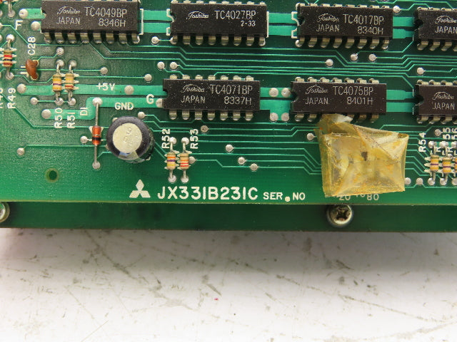 Mitsubishi JX331B231C Okuma Keyboard Controller JX331B232C, HC74202M, HC74302M