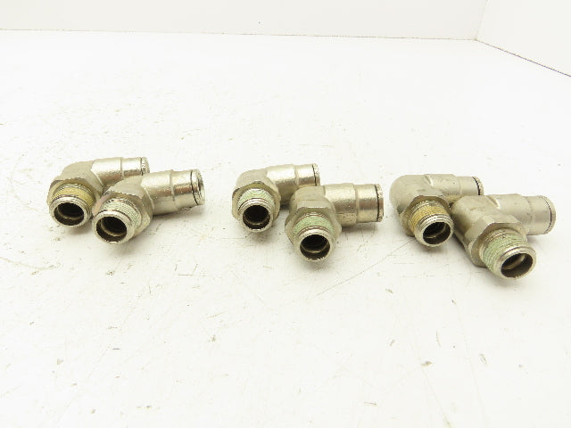 Norgren 101471238 Pneufit Swivel Male Elbow 12mm OD Tube 3/8" BSPT Lot of 6