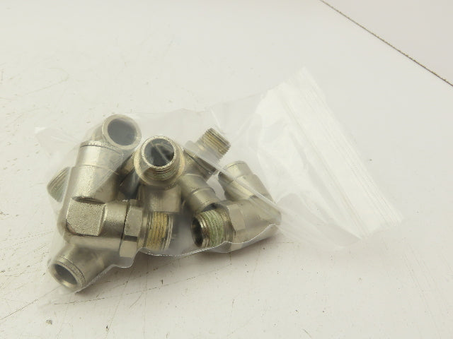 Norgren 101471238 Pneufit Swivel Male Elbow 12mm OD Tube 3/8" BSPT Lot of 6