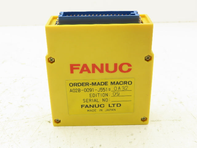 Fanuc A02B-0091-J551 PLC Macro Memory Module 09 Edition #0A32