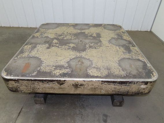 Heavy Duty Pallet Turntable 49x49" Top 18" High 1/4" Steel Plate 2500lbs