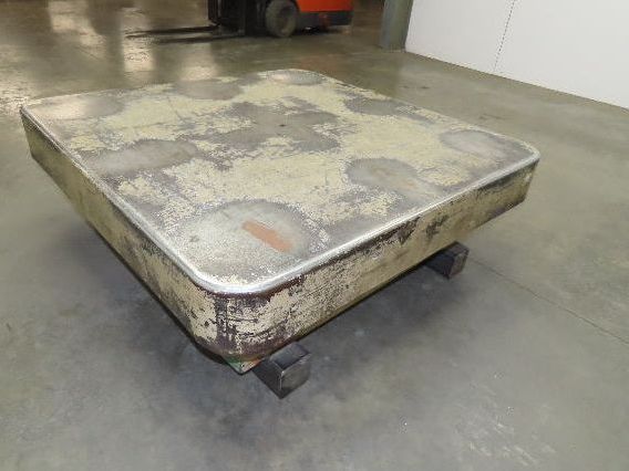 Heavy Duty Pallet Turntable 49x49" Top 18" High 1/4" Steel Plate 2500lbs