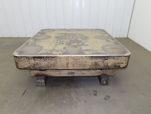 Heavy Duty Pallet Turntable 49x49" Top 18" High 1/4" Steel Plate 2500lbs