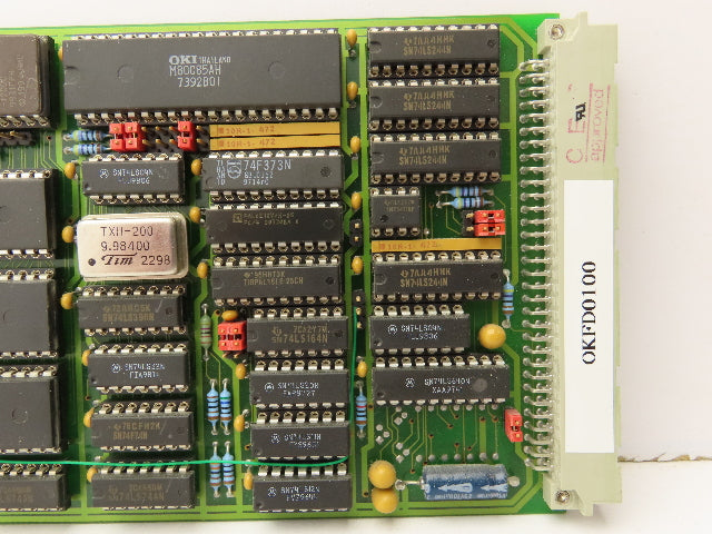 Celio OKFD0100 Graphic Art PLC Slot Rack Control Card Viscolor 2200