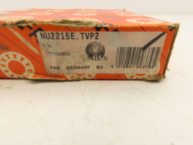 Fag NU2215E. TVP2 Cylindrical Roller Bearing 75 mm ID 130 mm OD