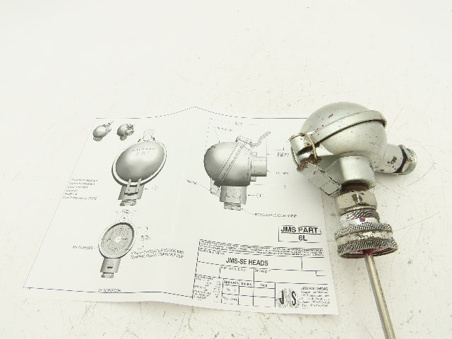 JMS 6L Sensing Element Thermocouple 16.5" Probe Aluminum Housing