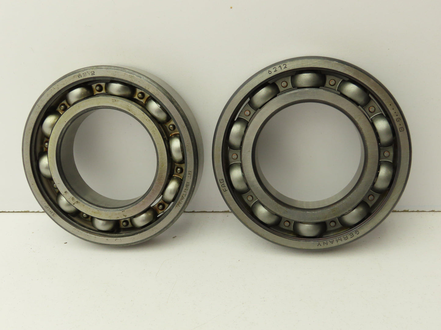 Fag 6212 Deep Groove Ball Bearing 60 mm ID 110 mm OD Lot of 2