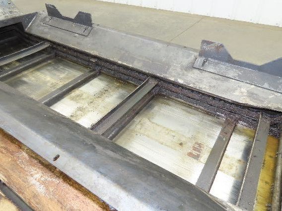 Shin Myung Magnetic Chip Conveyor with Drag Chain Scraper 14"x51" Infeed 220V