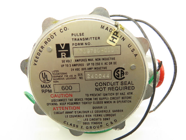 Veeder-Root 769780-010 Pulse Transmitter for Flow Meter w/Mounting Bracket