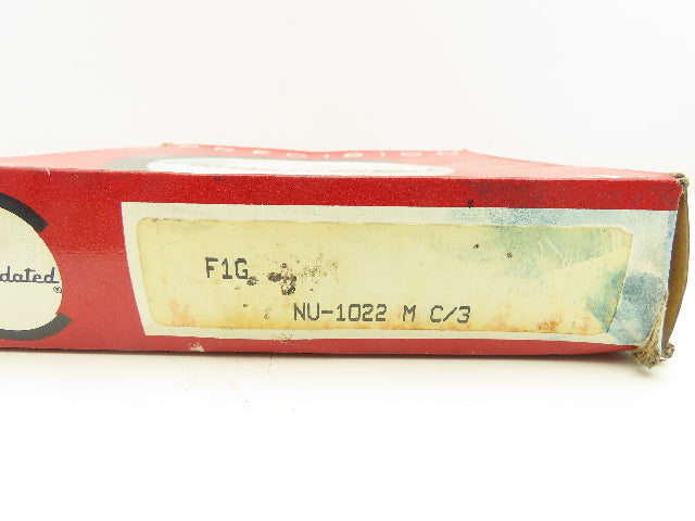 Fag NU-1022 M C/3 Cylindrical Roller Bearing 110 mm ID 170 mm OD