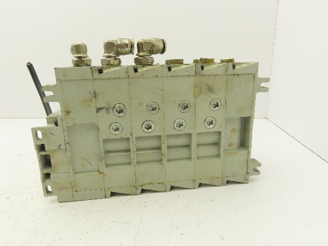 Numatics 353BA400K000030 Pneumatic Air Solenoid Valve Manifold Block 2 Position