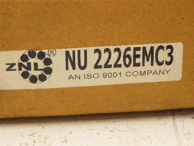 ZNL NU 2226EMC3 Cylindrical Roller Bearing 130 mm ID 230 mm OD
