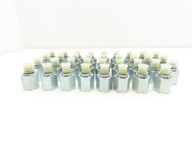 Straight Female Connector Fitting 3/8" FNPT x M12 O-ring Hose Flare Lot of 35