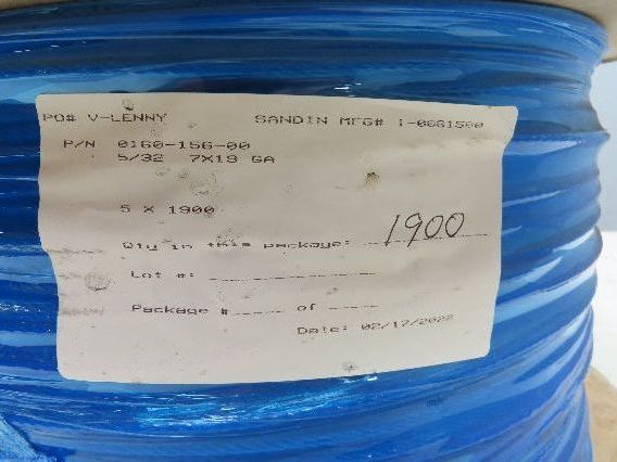 Sandin Wire Rope Galvanized Cable 7x19 Strand 5/32" Dia 2800lbs 1900'