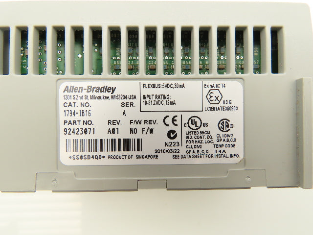 Allen Bradley 1794-IB16 PLC Flex I/O Input Module 24V Lot of 5