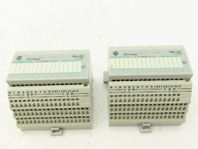 Allen Bradley 1794-OB16 PLC Flex I/O Output Module 24V Lot of 2