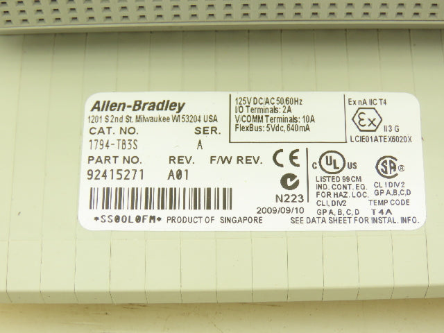 Allen Bradley 1794-OB16 PLC Flex I/O Output Module 24V Lot of 2