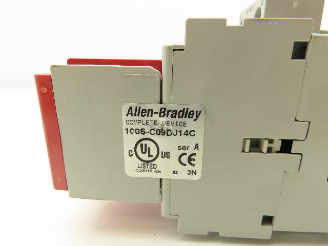 Allen Bradley 100-C09D*10A Contactor Guardmaster Contact 100S-C09DJ14C 24V Coil