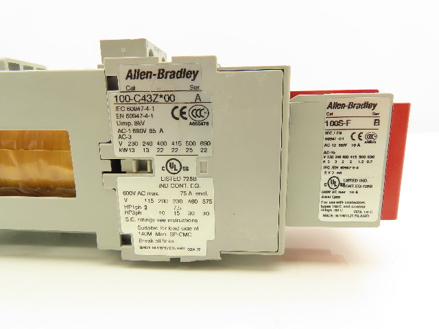 Allen Bradley 100S-C43DJ14BC Safety Contactor 24V Coil
