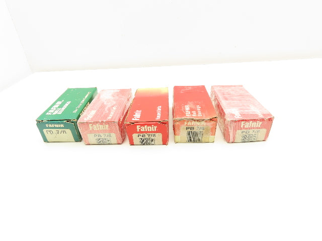 Fafnir PB 7/8 Pillow Block Ball Bearing 7/8" Bore Lot of 5