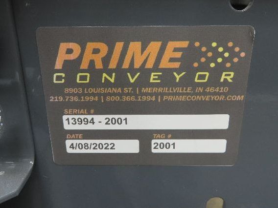 Prime Conveyor 6"x 19' 4" Mat Top Plastic Belt Conveyor Bottle Accumulation NEW