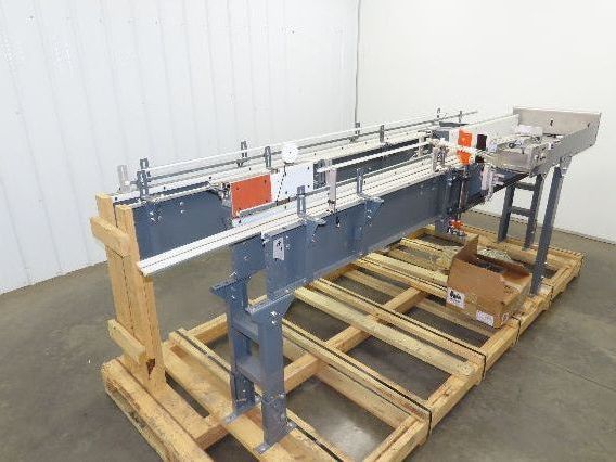 Prime Conveyor 6"x 19' 4" Mat Top Plastic Belt Conveyor Bottle Accumulation NEW