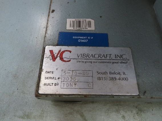 Vibracraft Vibratory Parts Feeder 36" Stainless Bowl Bottle Cap Sorter 115V