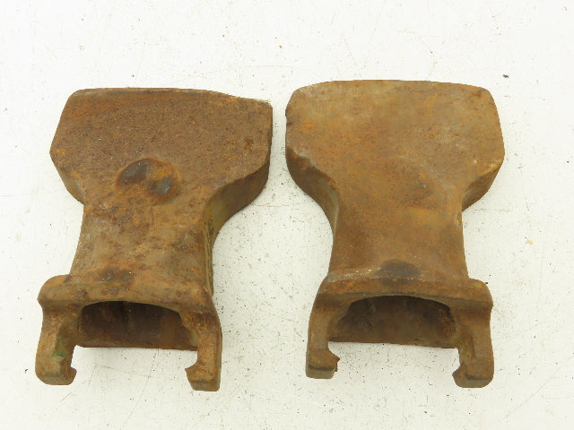 Esco 27S6F Excavator Bucket Teeth Green -No Lock Pins Lot of 2