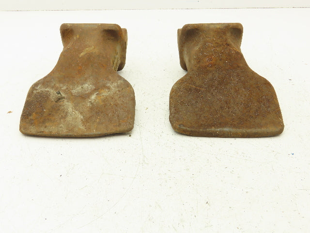 Esco 27S6F Excavator Bucket Teeth Green -No Lock Pins Lot of 2