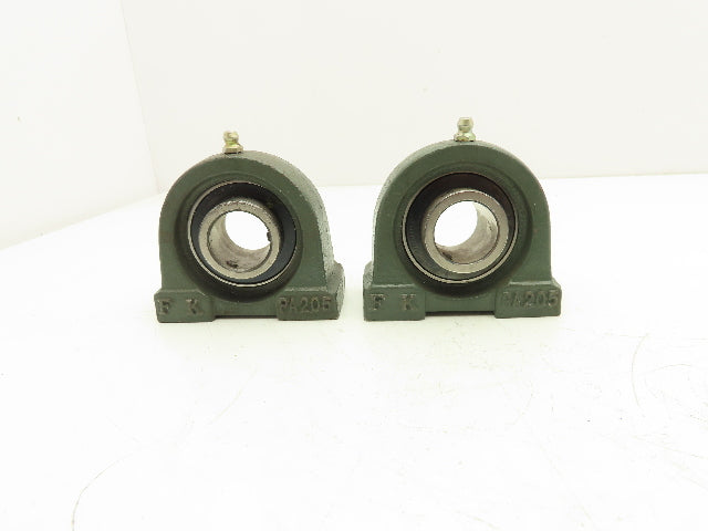 FK PA205 Pillow Block Insert Bearing 1" Bore Lot of 2