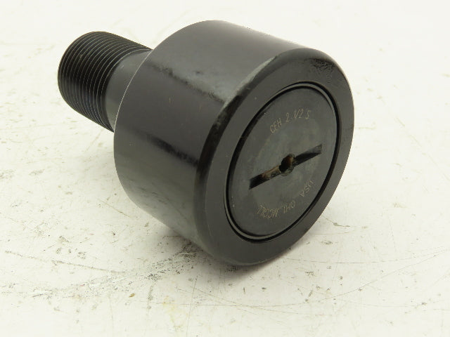 McGill CFH 2 1/2 S Flat Cam Follower Bearing 2.5x1.5" Roller 1.25" Stud Dia