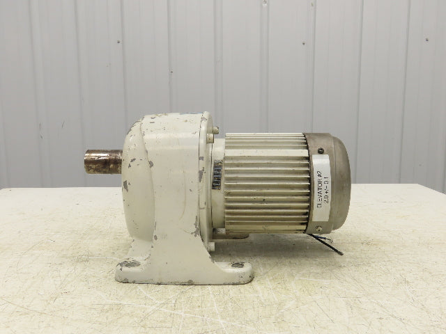 GTR Nissei G3LB-40-160-075 Gearmotor 160:1 Reducer 10.8rpm 1Hp 220V 3PH w/Brake