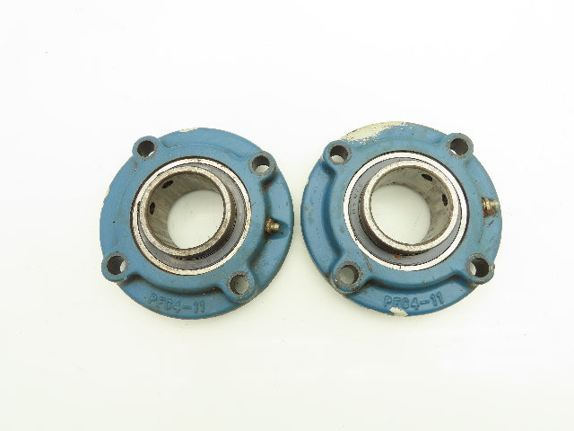 McGill PFC4-11 4-Bolt Flange Mounted Bearing 2-1/4" Bore 3-3/4" OD Lot of 2